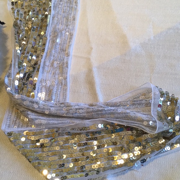 Sequined Dual Purpose Bohemian Belt Or Scarves - Picture 4 of 4